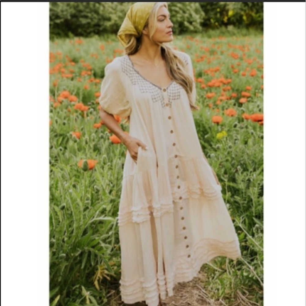 Free People Sunday Stroll Maxi Dress NWT Size Small  📦